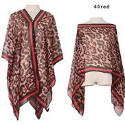( red)summer leopard Sunscreen shawl print Sunscreen shawl scarves shawlsilk