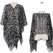 (  black )summer imitate silk buckle shawl print Sunscreen shawl gift scarves shawlshawl