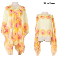 ( yellow)summer imitate silk shawl print Sunscreen shawl gift scarves shawlshawl