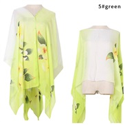 ( green)summer imitate silk shawl print Sunscreen shawl gift scarves shawlshawl