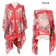 ( red) gift scarves Pearl buckle Sunscreen shawl print scarves shawlshawl