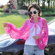 ( rose Red)scarves woman more Sunscreen Chiffon summer Seaside beach shawl ethnic style scarf