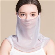 ( gray )spring summer new silk surface hedging Collar woman pure color Sunscreen draughty thin style Mask samll scarves