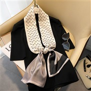 (  black )scarves woman belt spring autumn Korean style imitate silk belt all-Purpose ornament neckerchief all-Purpose 