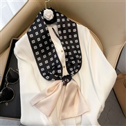 (  black)scarves woman belt spring autumn Korean style imitate silk belt all-Purpose ornament neckerchief all-Purpose b