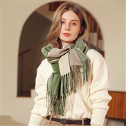 (65*185CM)( green) imitate sheep velvet scarf Winter scarf woman shawl thick warm tassel Collar