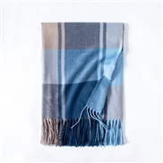 (65*185CM)( gray  blue ) imitate sheep velvet scarf Winter scarf woman shawl thick warm tassel Collar