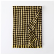 (70*185CM)houndstooth scarf woman Winter grid imitate sheep velvet scarf thick shawl Collar woman