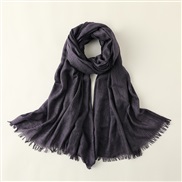 (95*195 cm)( purple)pure color cotton scarf woman Sunscreen scarves samll Collar beach long scarves summer