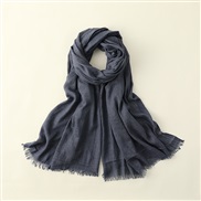 (95*195 cm)(  blue )pure color cotton scarf woman Sunscreen scarves samll Collar beach long scarves summer