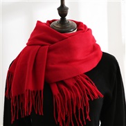 ( red) scarf  China imitate sheep velvet scarf warm Korean style fashion tassel Collar