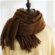 (70*180CM .)( khaki) scarf  China imitate sheep velvet scarf warm Korean style fashion tassel Collar