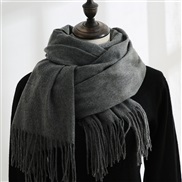 (70*180CM .)( Dark grey) scarf  China imitate sheep velvet scarf warm Korean style fashion tassel Collar