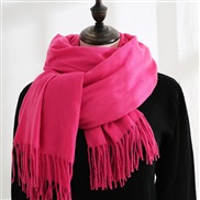 (70*180CM .)( rose Red) scarf  China imitate sheep velvet scarf warm Korean style fashion tassel Collar