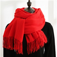 (70*180CM .)( red) scarf  China imitate sheep velvet scarf warm Korean style fashion tassel Collar
