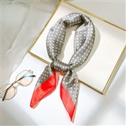(70*70CM .)(YD  white)Korea big Stripe scarves woman belt Japan and Korea sweet Chiffon samll woman belt occupation sam