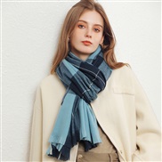 (70*180CM)( blue)grid scarf imitate sheep velvet scarf shawl woman  fashion thick warm Collar