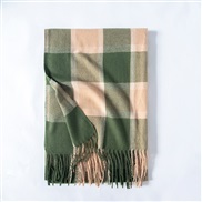 (65*180CM)( green) Winter imitate sheep velvet grid scarf fashion tassel scarf woman shawl warm Collar