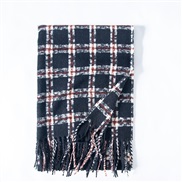 (60*180CM)( Navy blue)color grid scarf Autumn and Winter fashion imitate sheep velvet scarf thick warm Collar woman