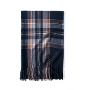 ( black )imitate sheep velvet scarf Winter tassel grid shawl scarf woman medium long thick warm Collar