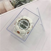 ( white)ns Korean style night-luminous sport electronic watch  student watch