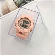 ( Pink)ns Korean style nght-lumnous sport electronc watch  student watch