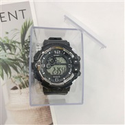 ( black)ns Korean style nght-lumnous sport man woman electronc watch  candy colors student watch