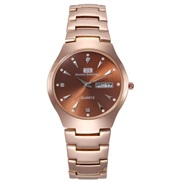 ( Rose Gold Man style) authentic watch woman Waterproof night-luminous lady Korean style brief fashion woman watch-face