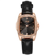 ( Black Belt)fashion quartz watch-face belt Rhinestone high diamond wrist-watches woman watch-face lady watch