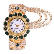 ( green) Korean style lady damond temperament quartz watch fashon Alloy bangle watch woman style