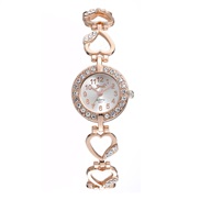 ( Rose Gold)Korean style diamond temperament Bracelets bangle lady quartz wrist-watches student watch-face woman style