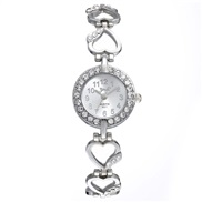 ( Silver)Korean style damond temperament Bracelets bangle lady quartz wrst-watches student watch-face woman style