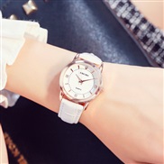 ( white)classic fashion lady watch woman watch-face belt quartz watch-face wrist-watches student