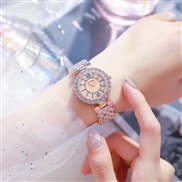 (Rose Gold) temperament chain woman watch rhinestone elements diamond Korean style samll fashion woman student watch