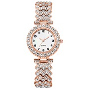 (Rose Gold)fashion digit diamond lady watch woman watch-face quartz watch-face Bracelets woman style wrist-watches