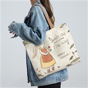 (  Beige)Korean styleins wind lovely high capacity shoulder bag woman student bag canvas bag