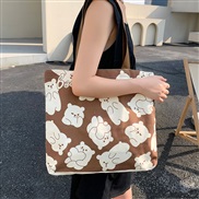 ( Beige)Korean styleins wind lovely high capacity shoulder bag woman student bag canvas bag