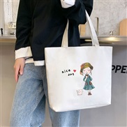 ( tea   white)canvas bag woman summer shoulder handbag student bag high capacity canvas