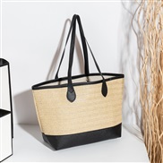 ( black)lady bag weave pattern color portable leisure high capacity simple Shoulder bag