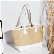 ( white)lady bag weave pattern color portable leisure high capacity simple Shoulder bag