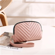 ( Pink) flowerV pattern Clutchladies handbag samll bag Korean style fashion leisure bag