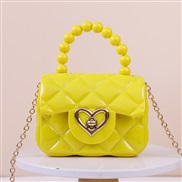 ( yellow) elly handbag candy colors elly bag shoulder Mini chain key Pearl handbag