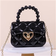 ( black) elly handbag candy colors elly bag shoulder Mini chain key Pearl handbag