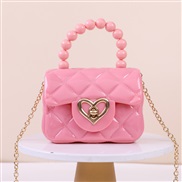 ( Pink) elly handbag candy colors elly bag shoulder Mini chain key Pearl handbag