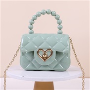 ( Lake blue) elly handbag candy colors elly bag shoulder Mini chain key Pearl handbag