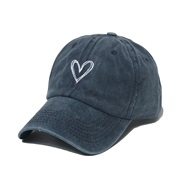 ( Navy blue)spring summer retro sun hat woman baseball cap love lovers cap Korean styleins