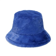 ( blue)Korean style samll samll hip-hop cap  woman pure color warm thick wind Autumn and Winter style