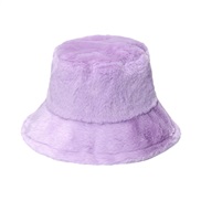 (purple)Korean style samll samll hip-hop cap  woman pure color warm thick wind Autumn and Winter style