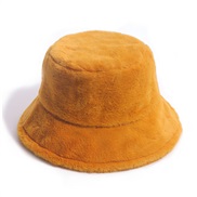 (Gold)Korean style samll samll hip-hop cap  woman pure color warm thick wind Autumn and Winter style
