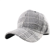 ( gray)a Autumn and Winter style grid black color trend baseball cap all-Purpose baseball cap